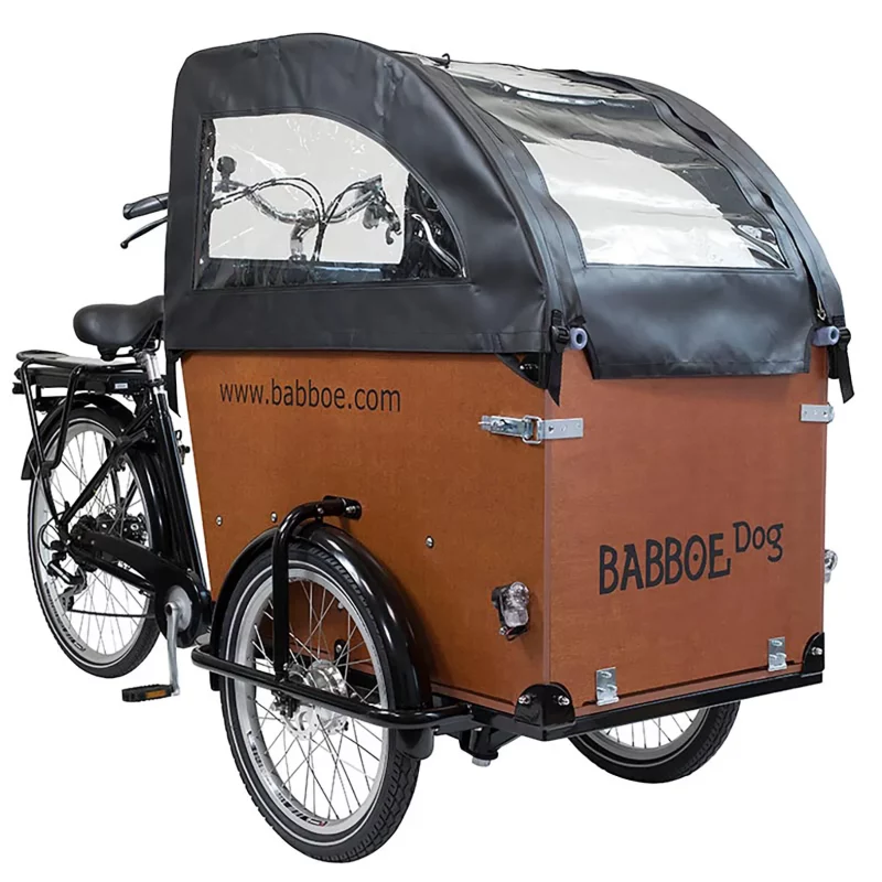 Babboe Regenverdeck schwarz, für Dog und Big PVC