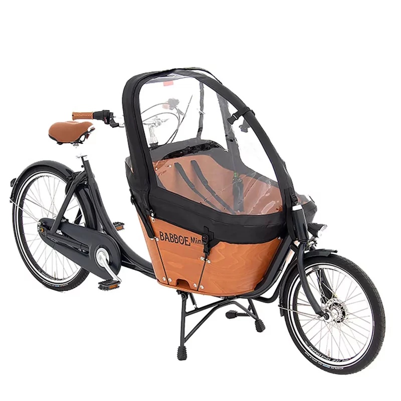 Babboe Regenverdeck schwarz, für Mini, PVC